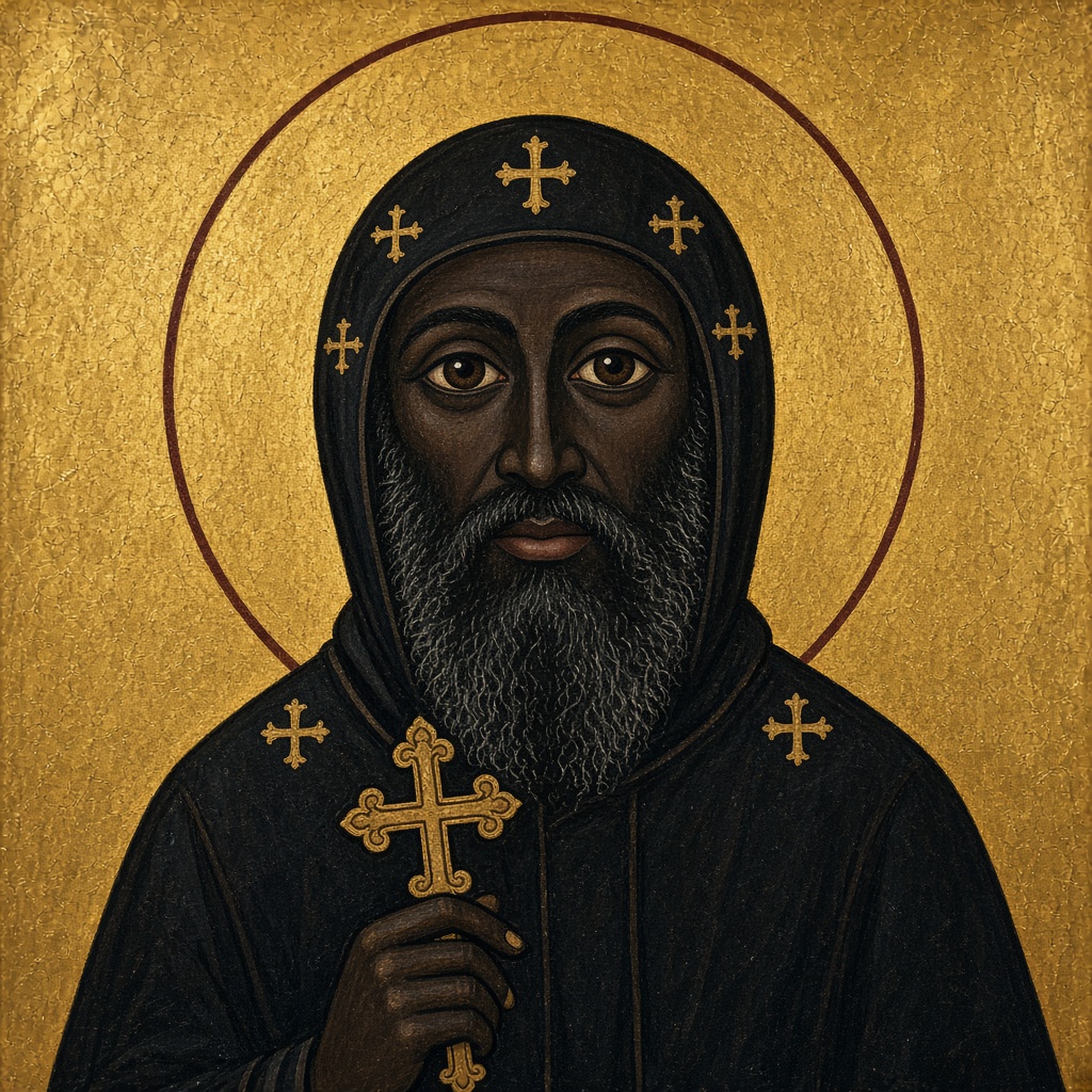 Icon of St. Moses the Strong, patron saint of our church